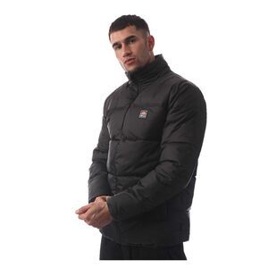 Ellesse Mens Button Puffer Jacket / Black